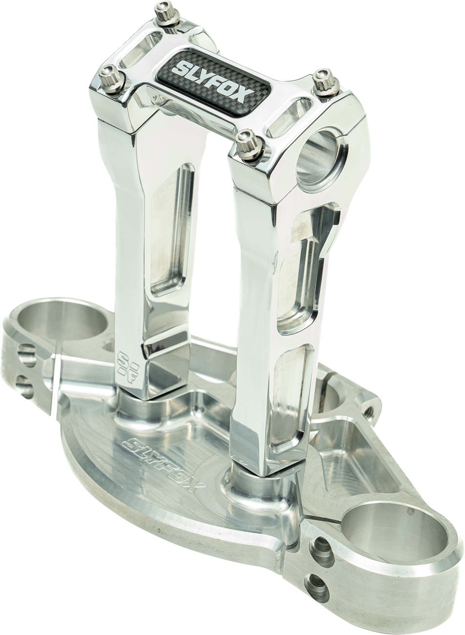 Handlebar Riser Kit - Straight - 1-1/8" Clamping - 6" Rise - Raw