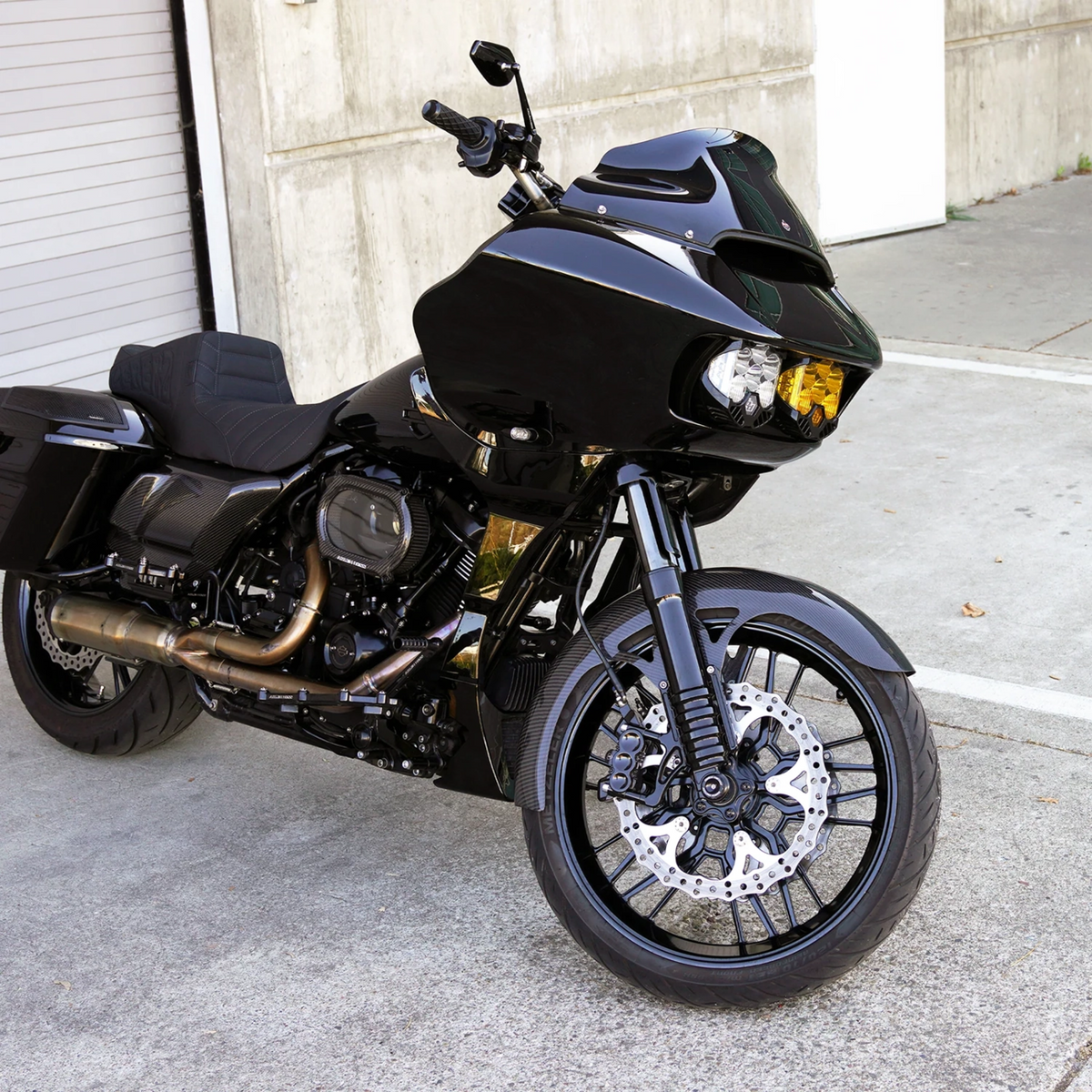 Front Fender - Wrapper - 21" - Carbon Fiber/Gloss - HD Touring '23-'26