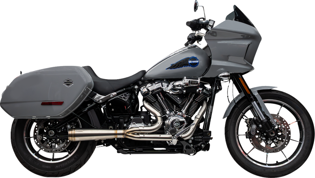 2-into-1 Assault Exhaust System - Stainless Steel - Softail M8