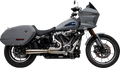 2-into-1 Assault Exhaust System - Stainless Steel - Softail M8