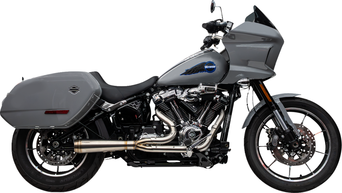 2-into-1 Assault Exhaust System - Stainless Steel - Softail M8
