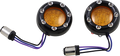 LED Light Kit for Factory Turn Signal Housing - Amber/White - Black
