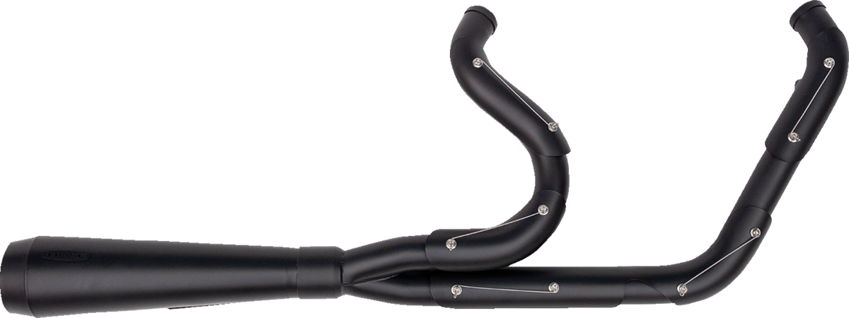 2-into-1 Assault Exhaust System - Full Black on Black