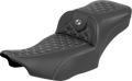 Roadsofa™ Extended Reach Seat - without Backrest - Silver Stitch - FLH/FLT '23-'25