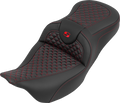 Roadsofa™ Seat - without Backrest - Dragon Stitch - Red Stitch - FLH/FLT '08-'25