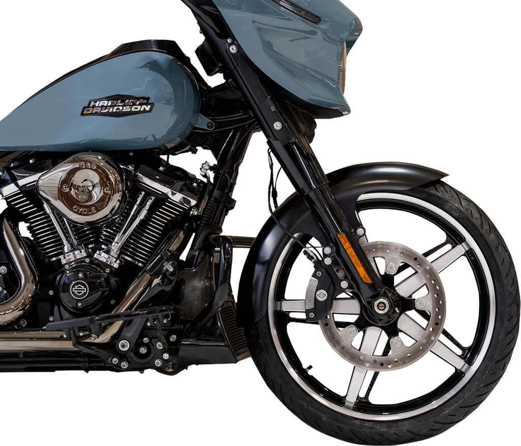 Henry Front Fender - Black - 21" Wheel - HD Touring
