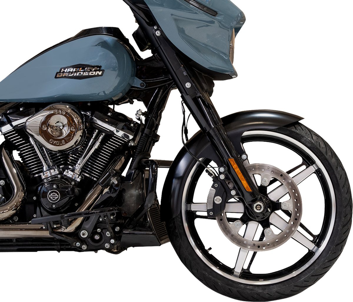 Henry Front Fender - Black - 21" Wheel - HD Touring