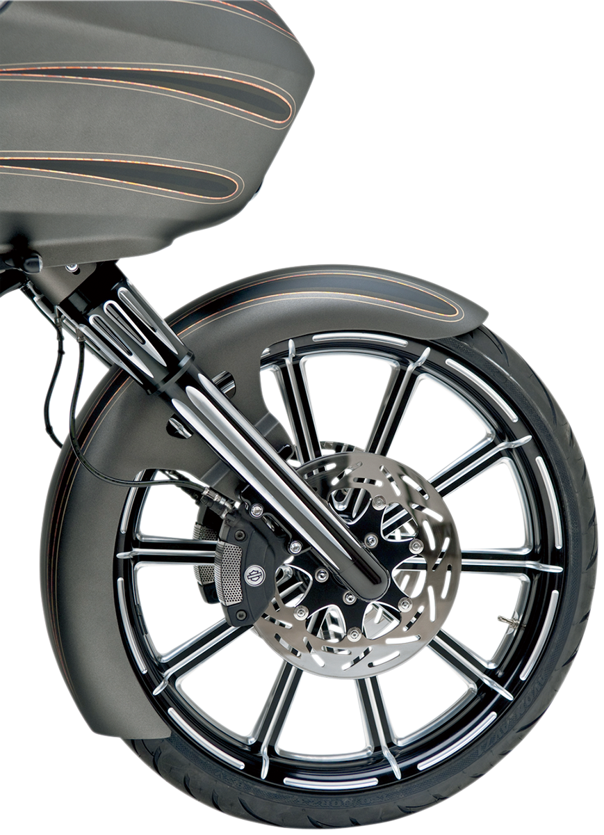 Fork Legs - Black Anodized - Deep Cut - Dual Disc - '00-'07 FLT