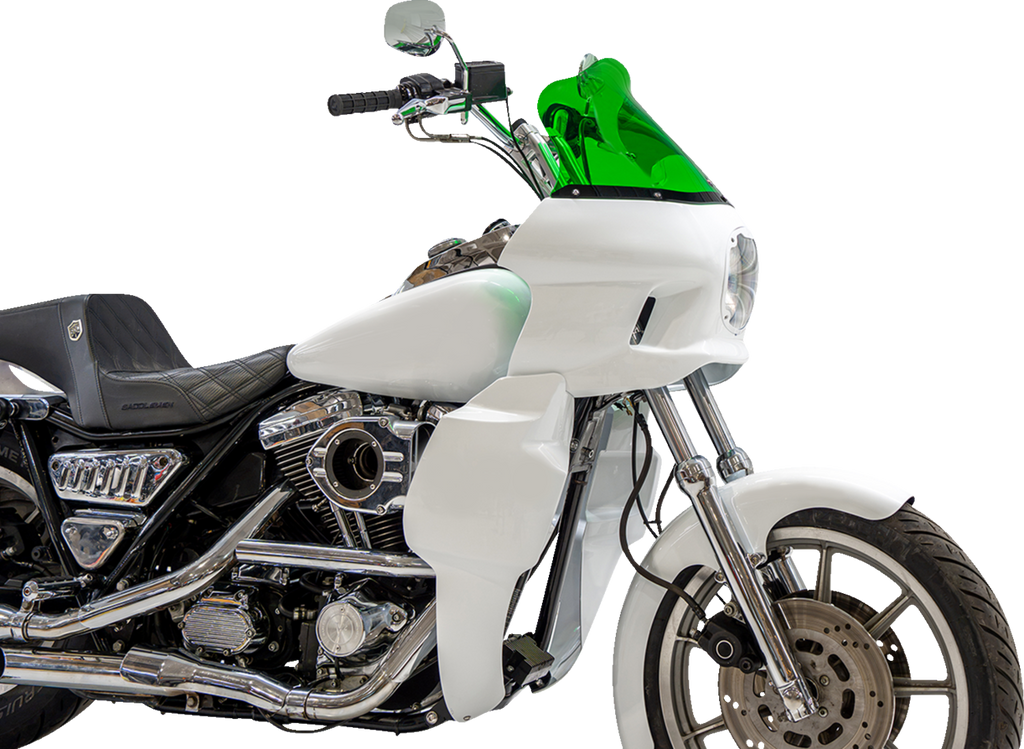 Kolor Flare® Windshield - 12-1/2" - Green - Saddlemen S-RT Fairing