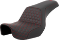 Step-Up Seat - Honeycomb - Red Stitching - Dyna '06-'17