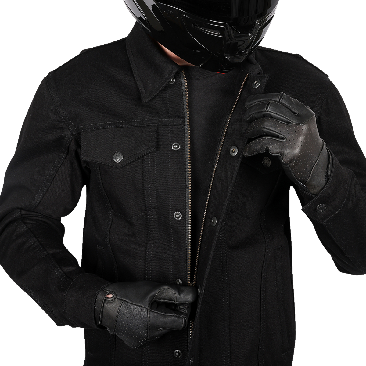 Highway v2 Denim Riding Jacket - Black - Medium