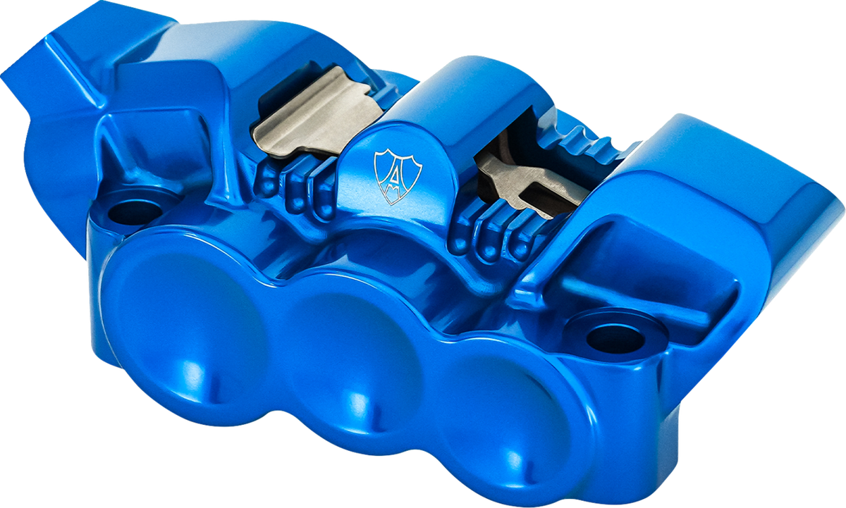 Monoblock Radial Brake Caliper - 100 mm - Left - Blue
