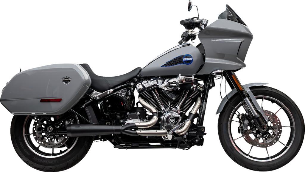 2-into-1 Assault Exhaust System - Black - Softail M8