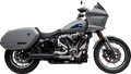 2-into-1 Assault Exhaust System - Black - Softail M8