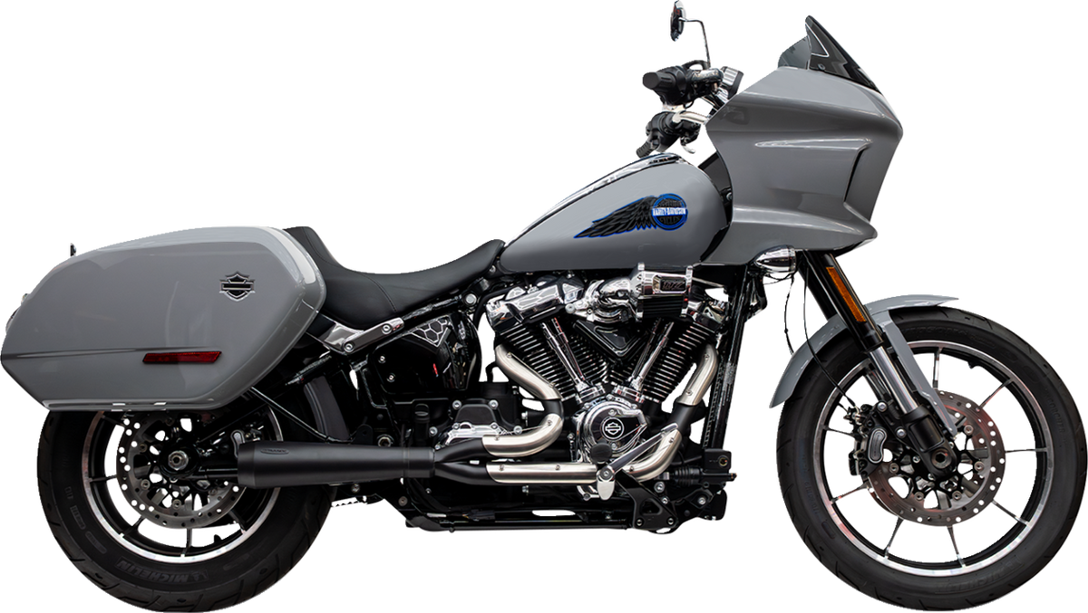 2-into-1 Assault Exhaust System - Black - Softail M8