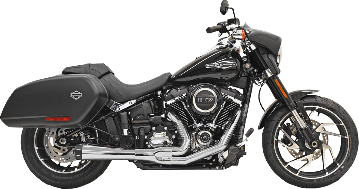 2-into-1 Road Rage Exhaust System - Chrome
