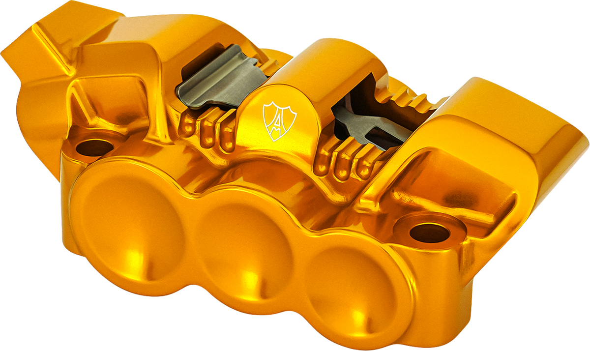 Monoblock Radial Brake Caliper - 100 mm - Left - Gold