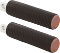 Knurled Foot Pegs - Male Mount - Titanium