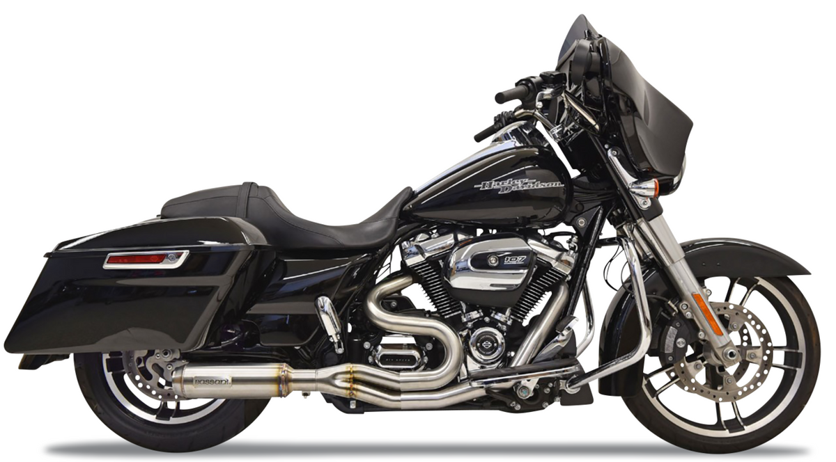 2-into-1 Mid-Length Super Bike Exhaust System - Stainless St