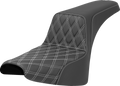 Step-Up Seat - Front Lattice Stitch - White Stitch - FXST/FXBB '18-'25