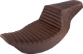 Step-Up Seat - Front Tuck-n-Roll/Rear Lattice Stitch - Brown