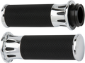 Fusion Deep Cut Grips - TBW - Chrome