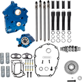 Cam Chest Kit - Water Cooled - Gear Drive - 496 Cam - Black Pushrod Tubes - M8