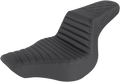 Step-Up Seat - Front Tuck-n-Roll/Rear Lattice Stitch - Black