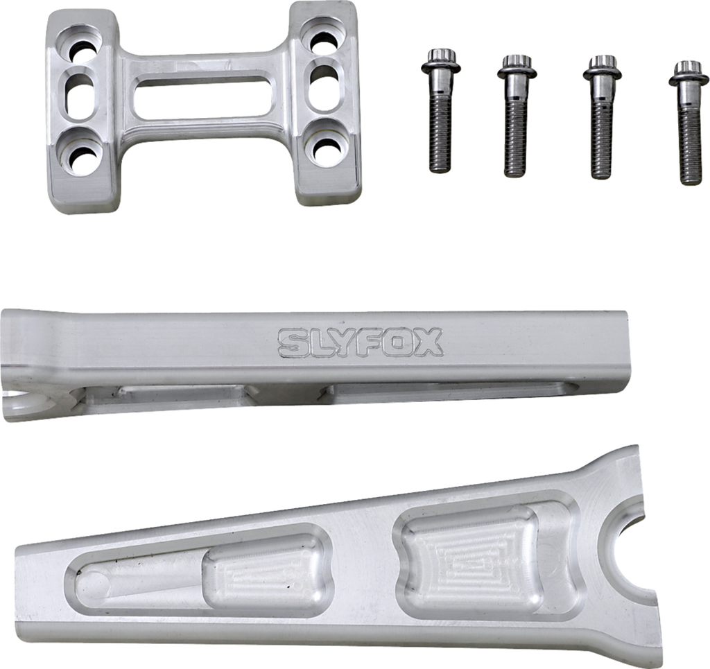 Handlebar Riser Kit - Straight - 1" Clamping - 8" Rise - Raw