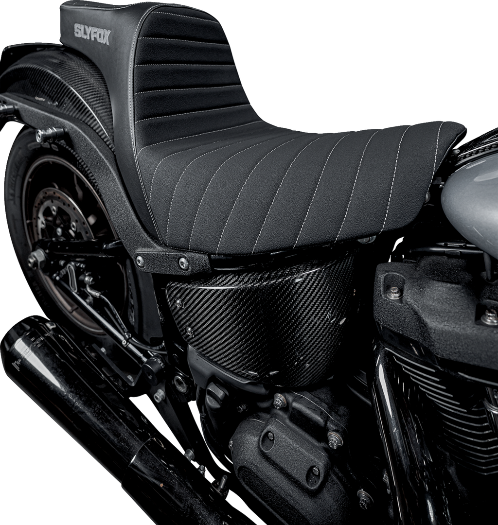 High Noon Seat - Vinyl - Classic Stitch - Silver Logo - FL/FX '18-'24