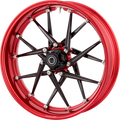 Spoken Rim - Red Rim/Black Spokes - 21x5.5