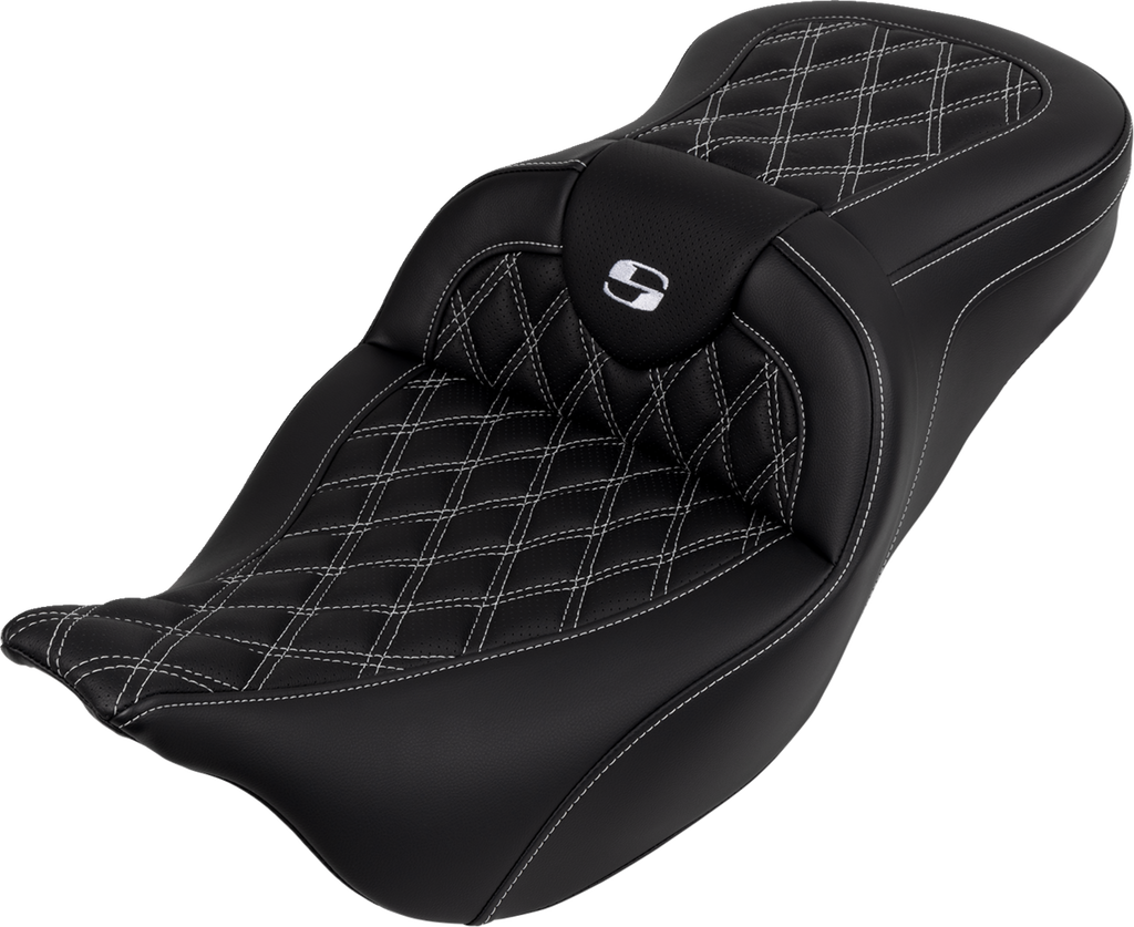 Roadsofa™ Seat - with Backrest - White Stitch - FL '08-'23