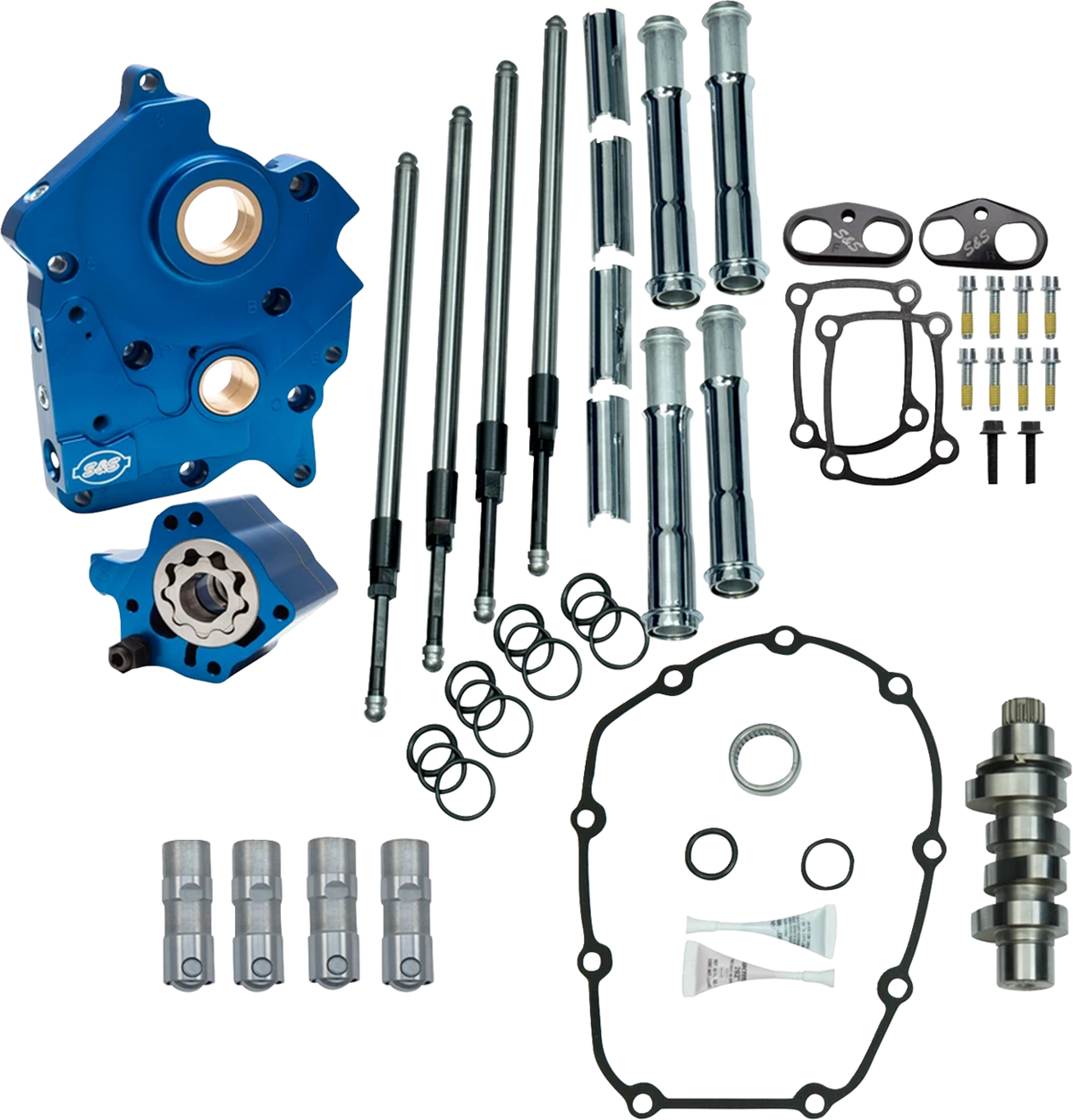Cam Chest - Water Cooled - HPT560 - Chrome Pushrod Tubes - VVT M8