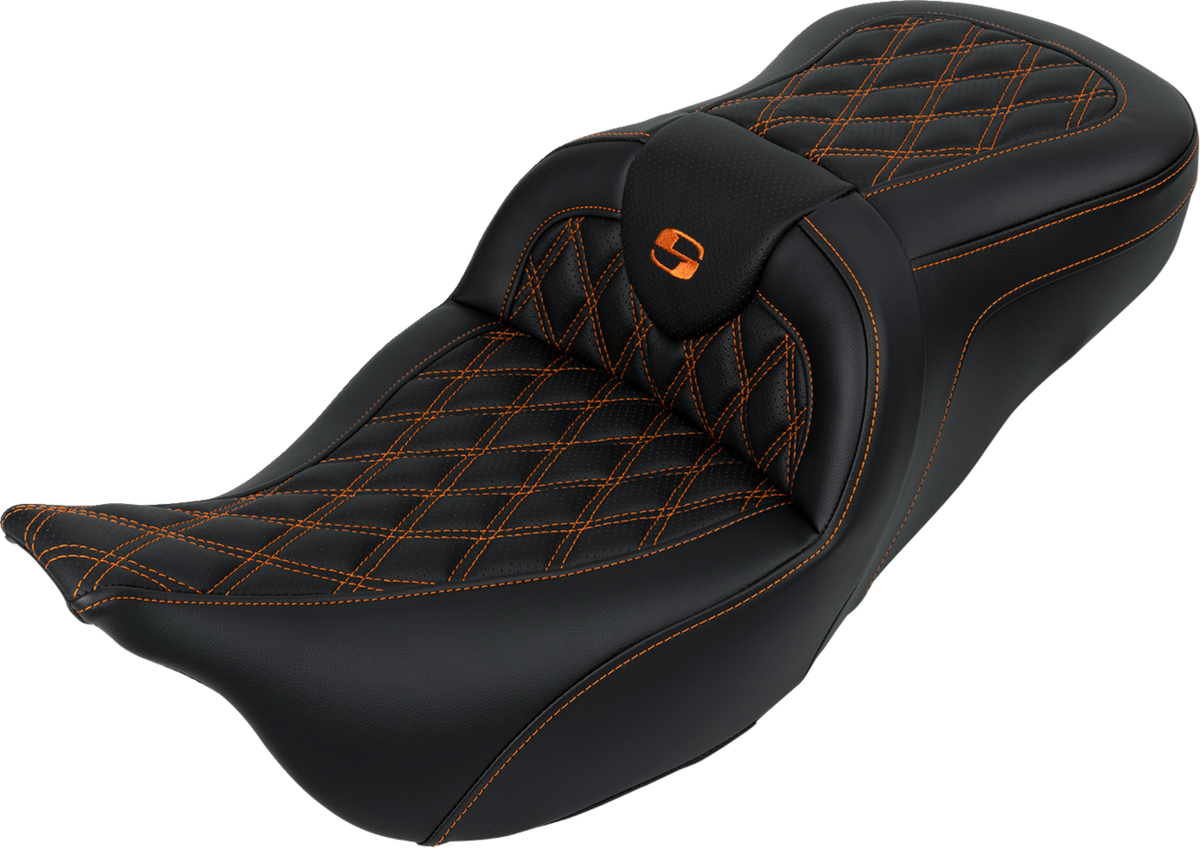 Roadsofa™ Seat - with Backrest - Orange Stitch - FL '08-'23