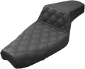 Step-Up Seat - Front Lattice Stitch - Black - XL