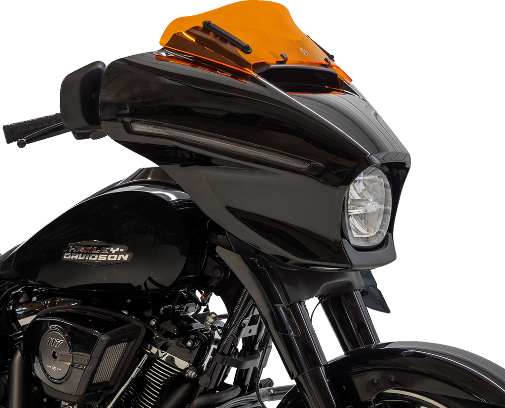 Kolor Flare® Windshield - 6-1/2" - Orange - '23-'26 FLHX/FLHLT