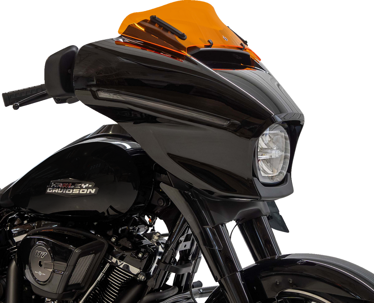 Kolor Flare® Windshield - 6-1/2" - Orange - '23-'26 FLHX/FLHLT