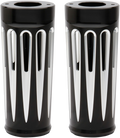 Fork Boot Covers - +2" - Black Anodized - Deep Cut - FL