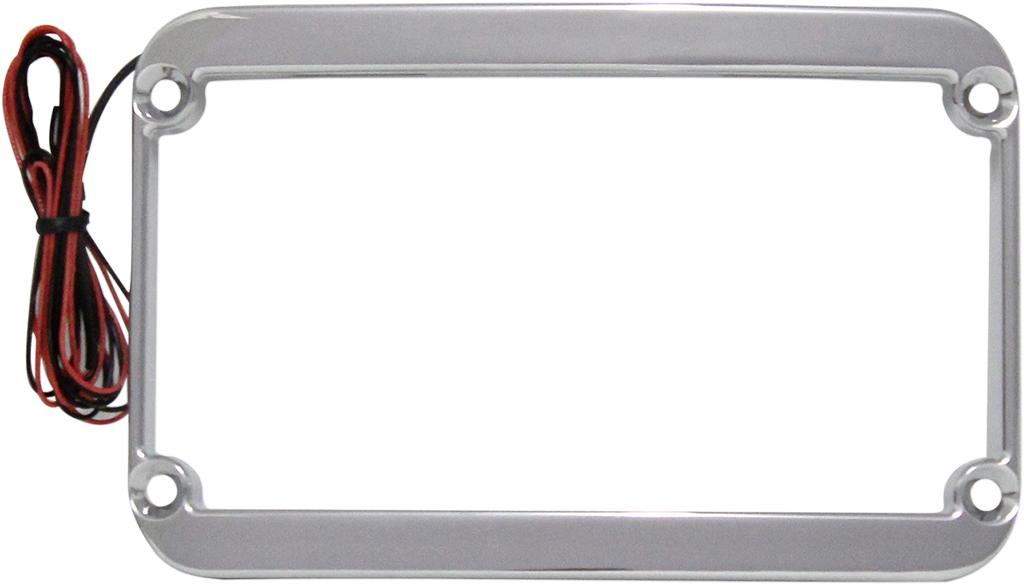 License Plate Frame - LED - Chrome
