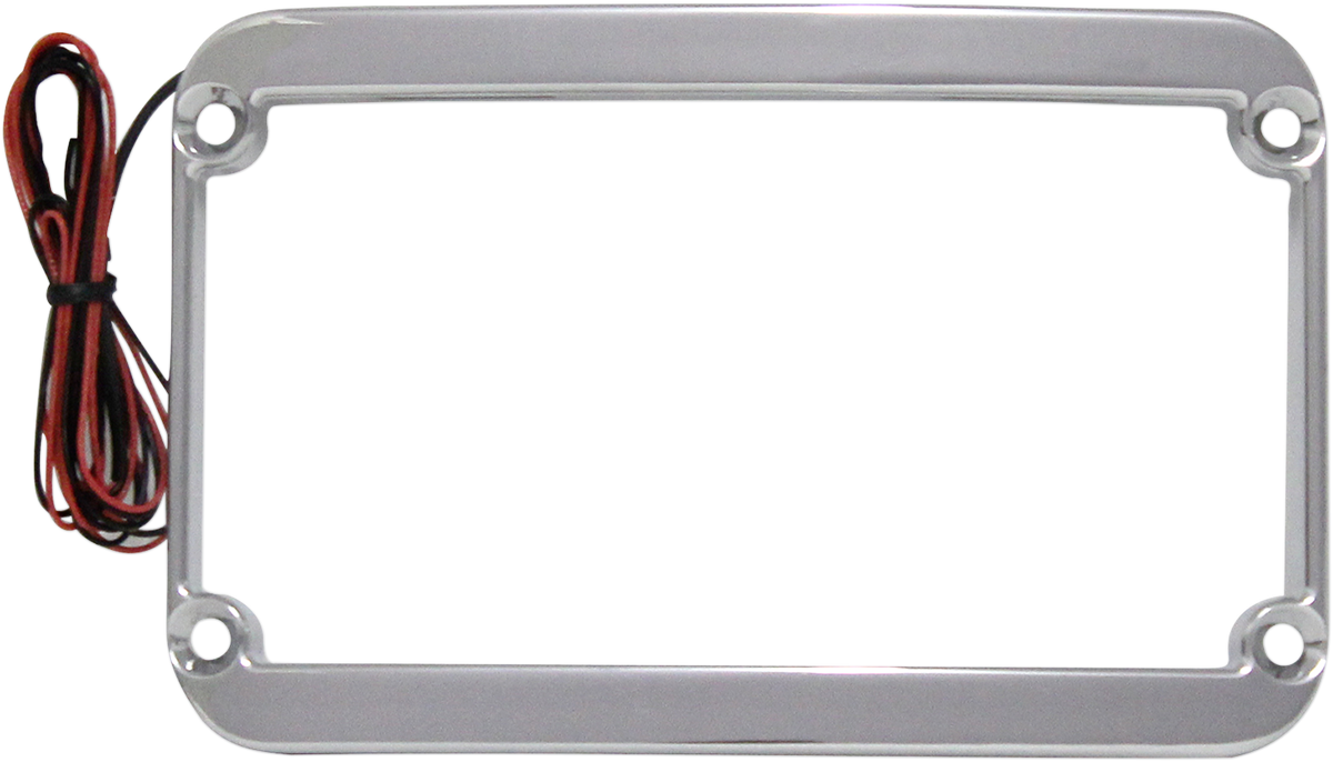 License Plate Frame - LED - Chrome