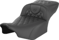 Heated RoadSofa™ Seat - Extended Reach - Lattice Stitch - w/o Backrest - FLT/FLH ’23-‘24