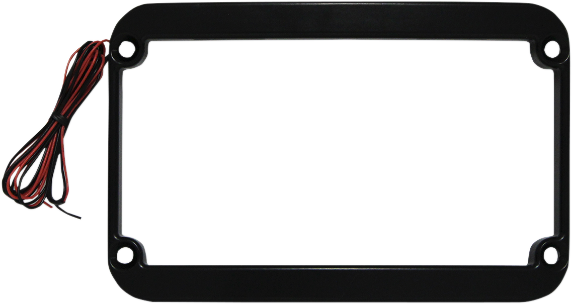 License Plate Frame - LED - Black