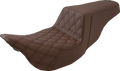 Step-Up Seat - Front Lattice Stitch - Brown - FL '08-'24