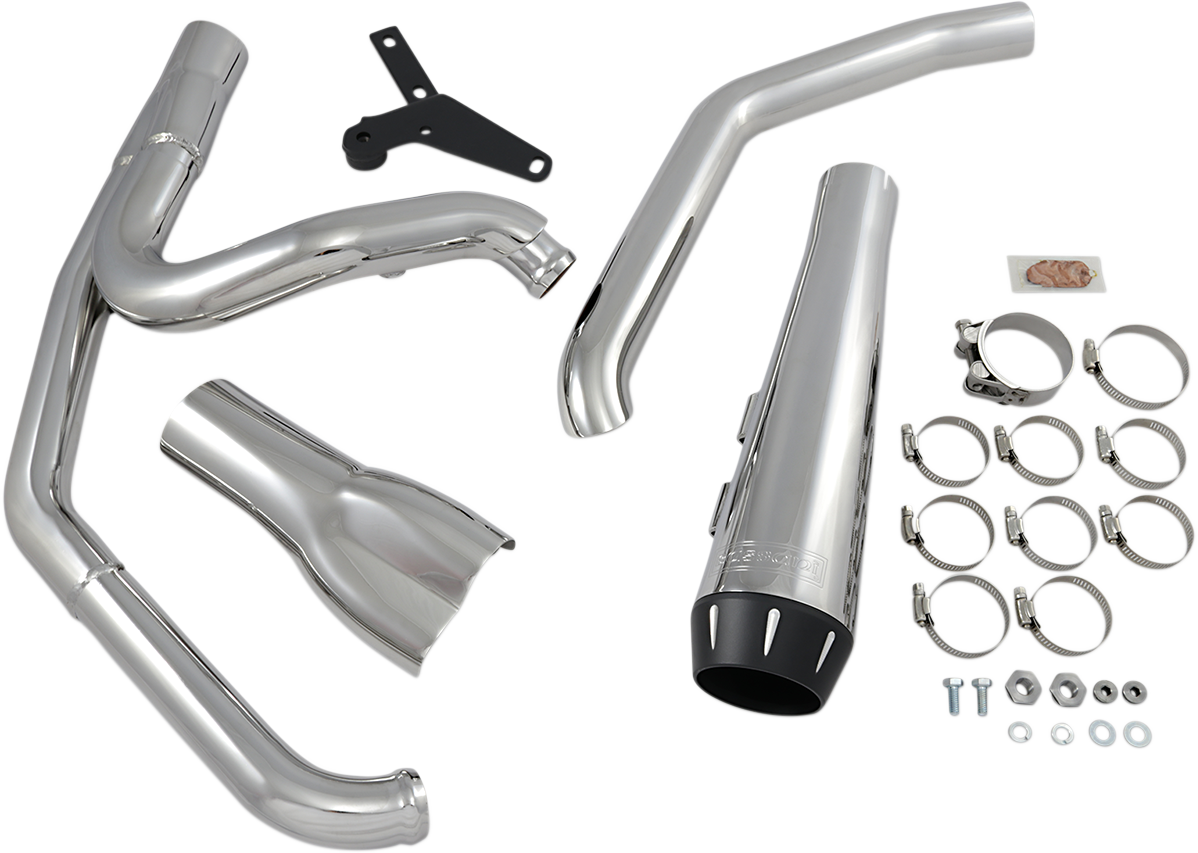 2-into-1 Road Rage Exhaust System - Chrome