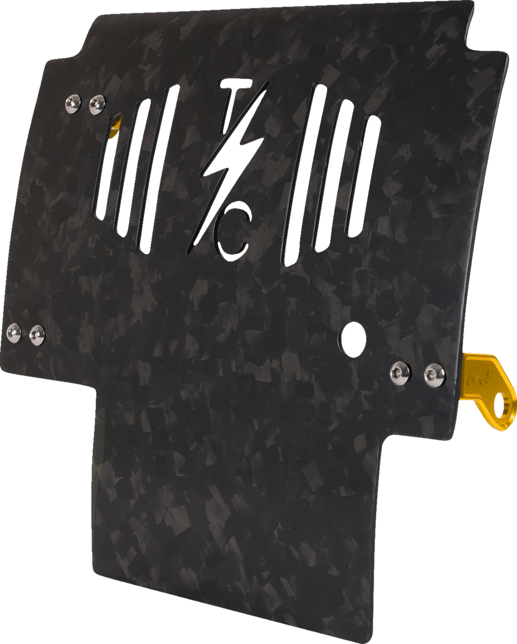 Skid Plate - Carbon Fiber/Forged - With Gold Brackets - FLHX/FLTRX
