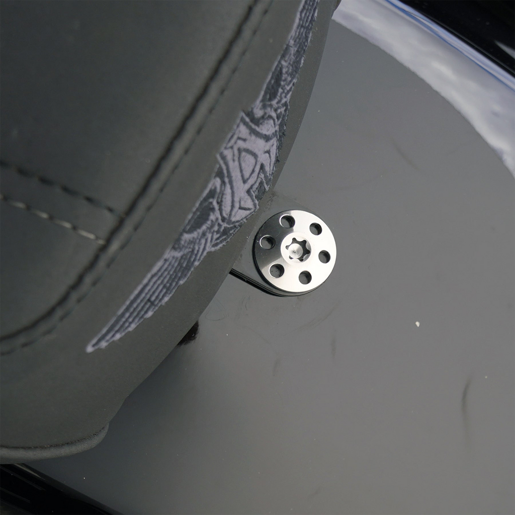 Titanium Holeshot Seat Bolts - Polished - 1/4"-20