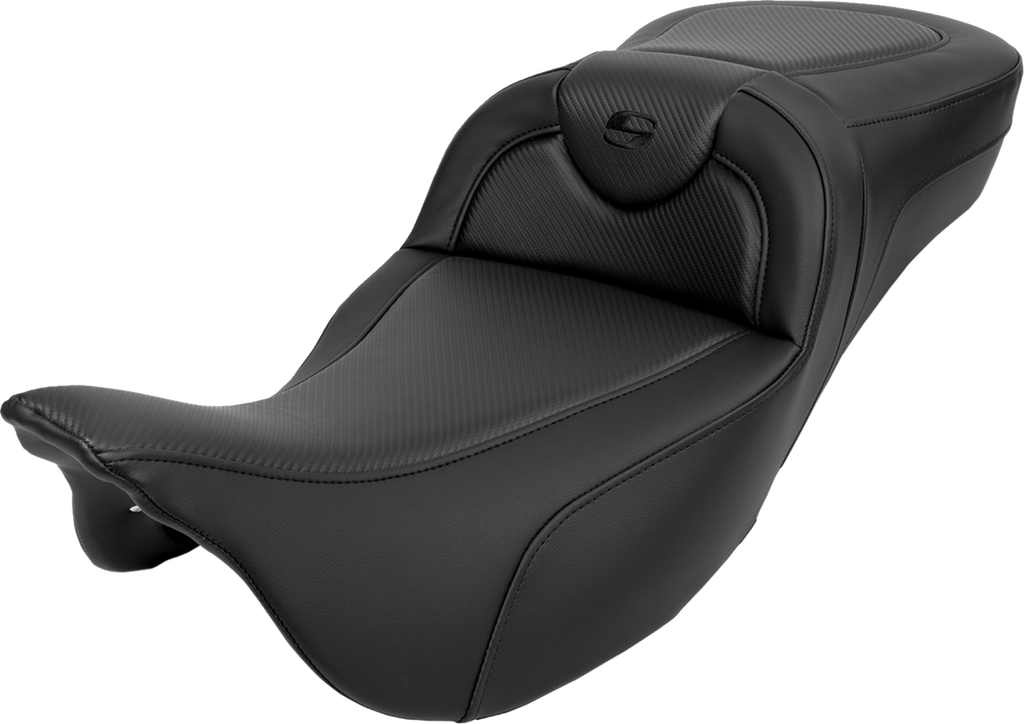 Roadsofa™ Extended Reach Seat - Carbon Fiber - Black Stitch - without Backrest - FL '08-'24