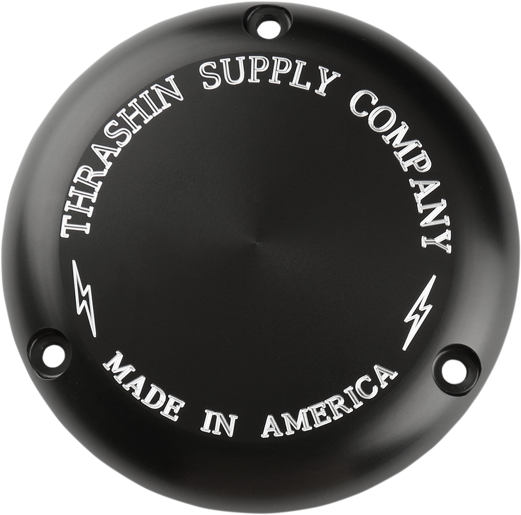 Derby Cover - Black/Machined - Classic - 3 Hole