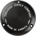 Derby Cover - Black/Machined - Classic - 3 Hole
