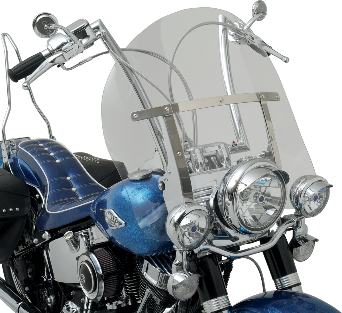 Billboard Flare® Windshield - 17" - Clear - '86-'17 Softail/'15-'25 Freewheeler